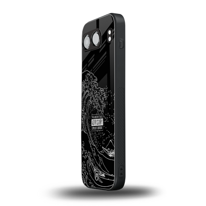 mono waves back phone cover | glass case for oneplus nord 4