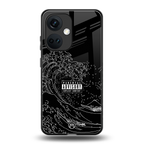 mono waves back phone cover | glass case for oneplus nord ce 3