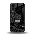 mono waves back phone cover | glass case for oneplus nord ce 4 lite
