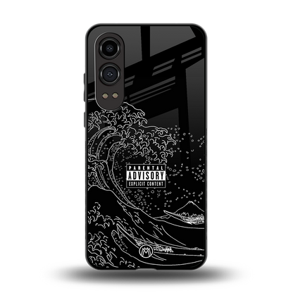 mono waves back phone cover | glass case for oneplus nord ce 4 lite