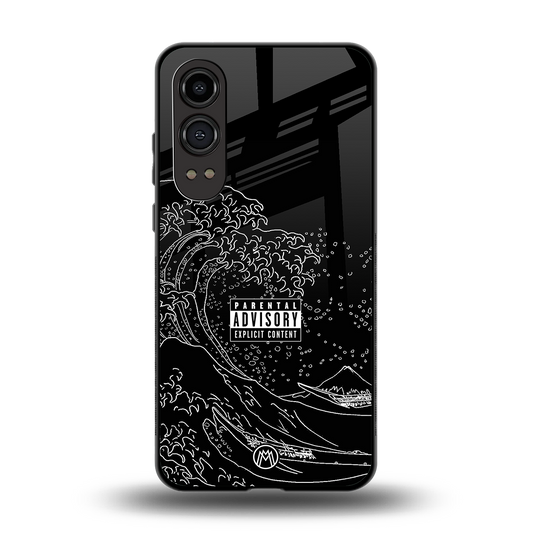 mono waves back phone cover | glass case for oneplus nord ce 4 lite