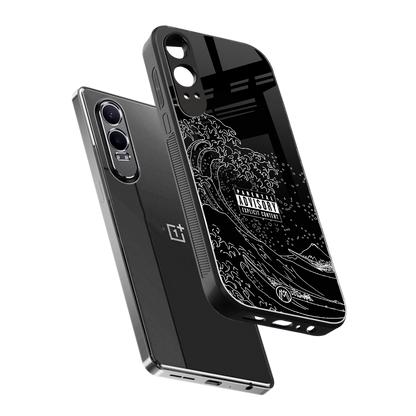 mono waves back phone cover | glass case for oneplus nord ce 4 lite