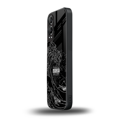mono waves back phone cover | glass case for oneplus nord ce 4 lite