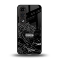 mono waves back phone cover | glass case for oneplus nord ce 4