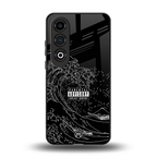 mono waves back phone cover | glass case for oneplus nord ce 4