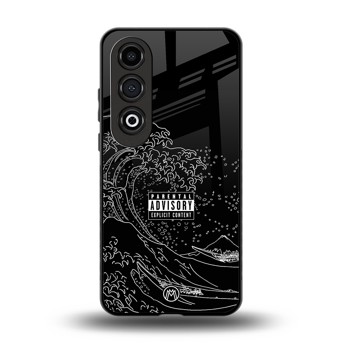 mono waves back phone cover | glass case for oneplus nord ce 4