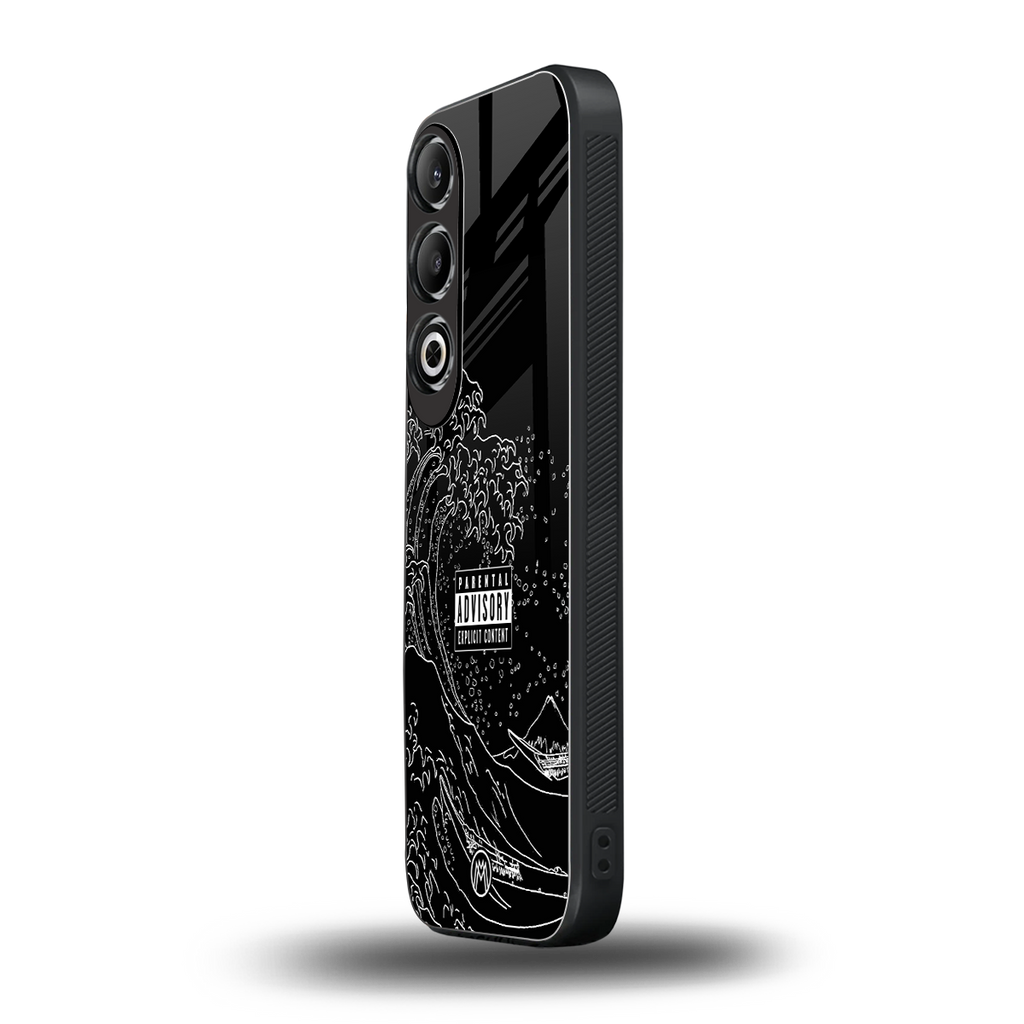 mono waves back phone cover | glass case for oneplus nord ce 4