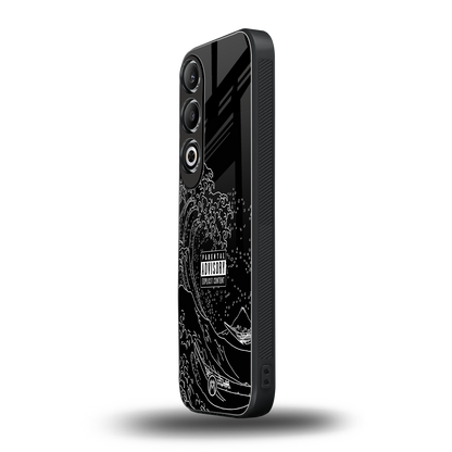 mono waves back phone cover | glass case for oneplus nord ce 4