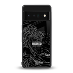 mono waves back phone cover | glass case for google pixel 6 pro