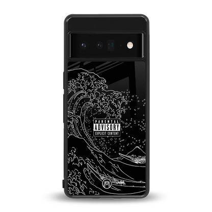 mono waves back phone cover | glass case for google pixel 6 pro