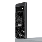 mono waves back phone cover | glass case for google pixel 6 pro