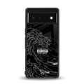 mono waves back phone cover | glass case for google pixel 6