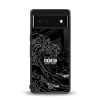 mono waves back phone cover | glass case for google pixel 6