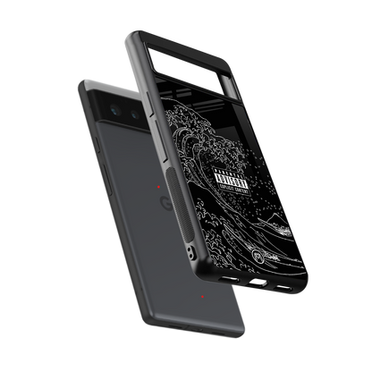 mono waves back phone cover | glass case for Google Pixel 6A
