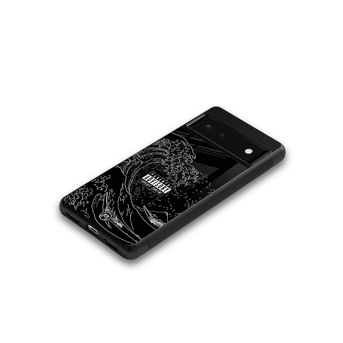 mono waves back phone cover | glass case for google pixel 6