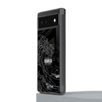 mono waves back phone cover | glass case for google pixel 6
