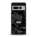 mono waves back phone cover | glass case for google pixel 7 pro