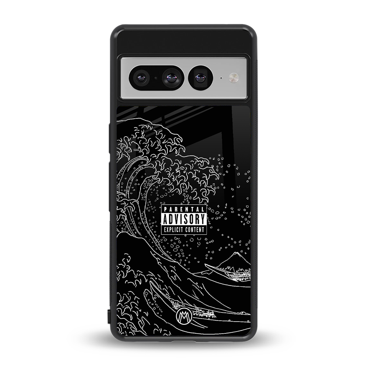 mono waves back phone cover | glass case for google pixel 7 pro