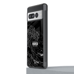 mono waves back phone cover | glass case for google pixel 7 pro