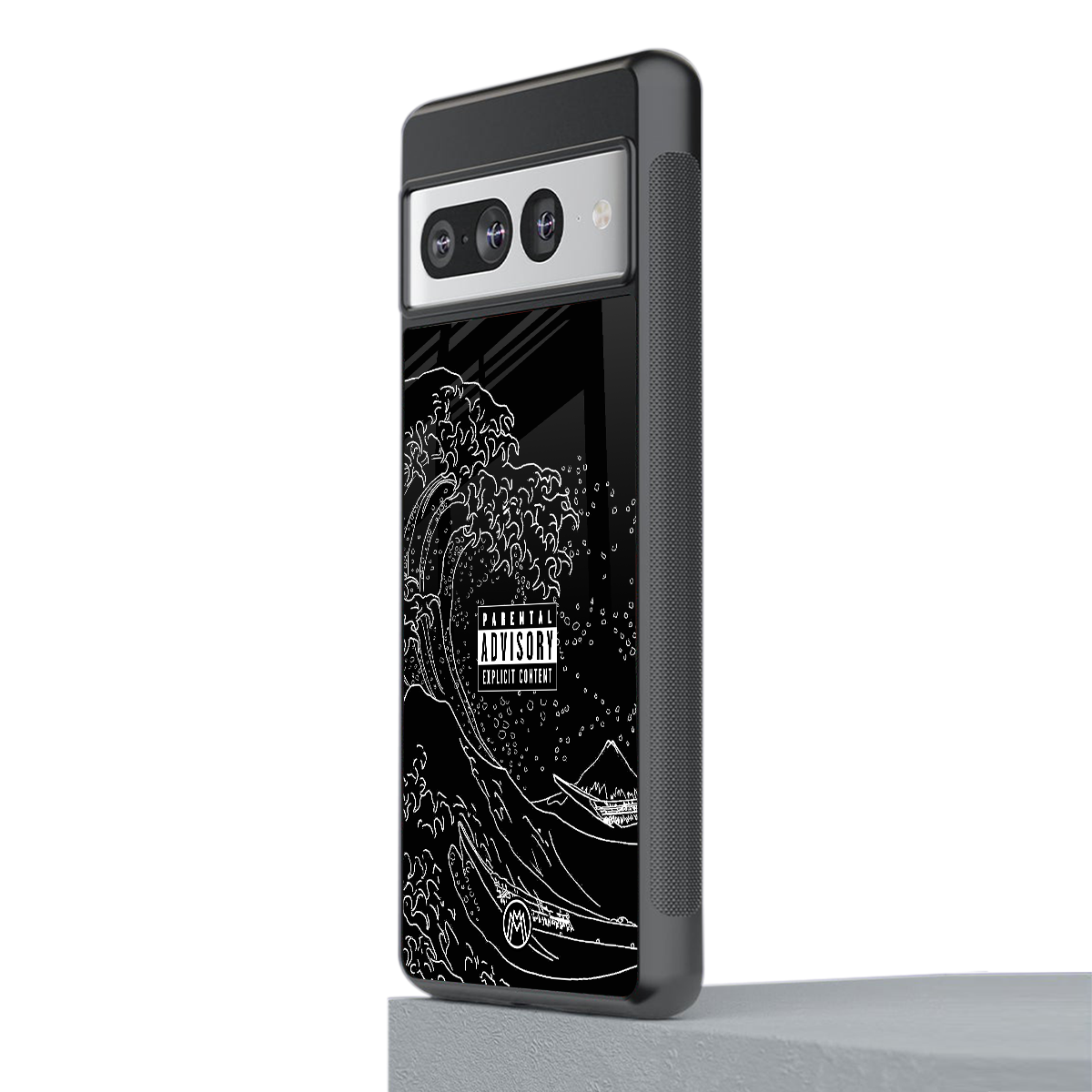 mono waves back phone cover | glass case for google pixel 7 pro
