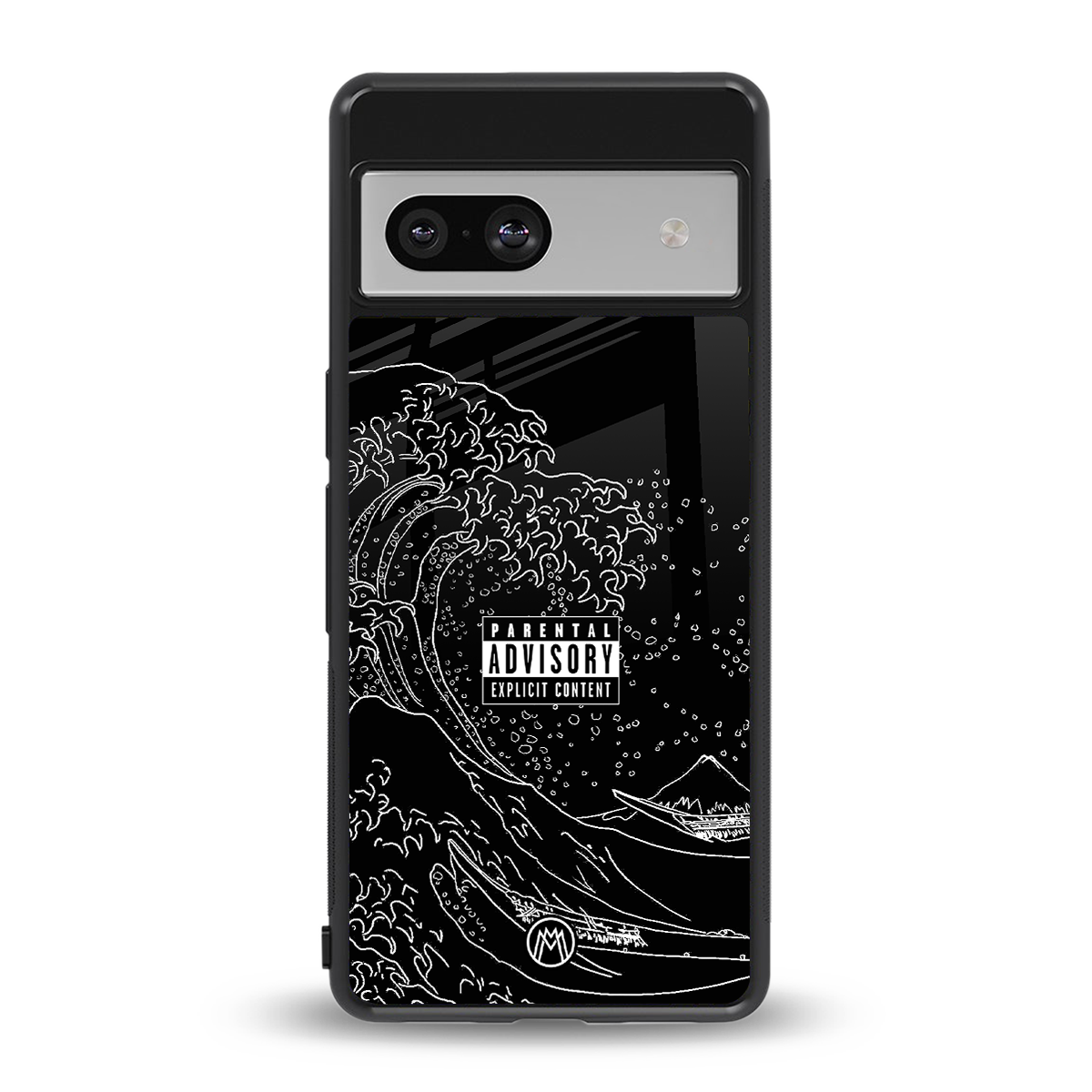 mono waves back phone cover | glass case for Google Pixel 7
