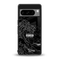 mono waves back phone cover | glass case for google pixel 8 pro