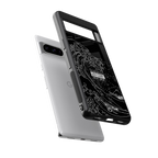 mono waves back phone cover | glass case for google pixel 8 pro