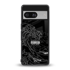 mono waves back phone cover | glass case for Google Pixel 8
