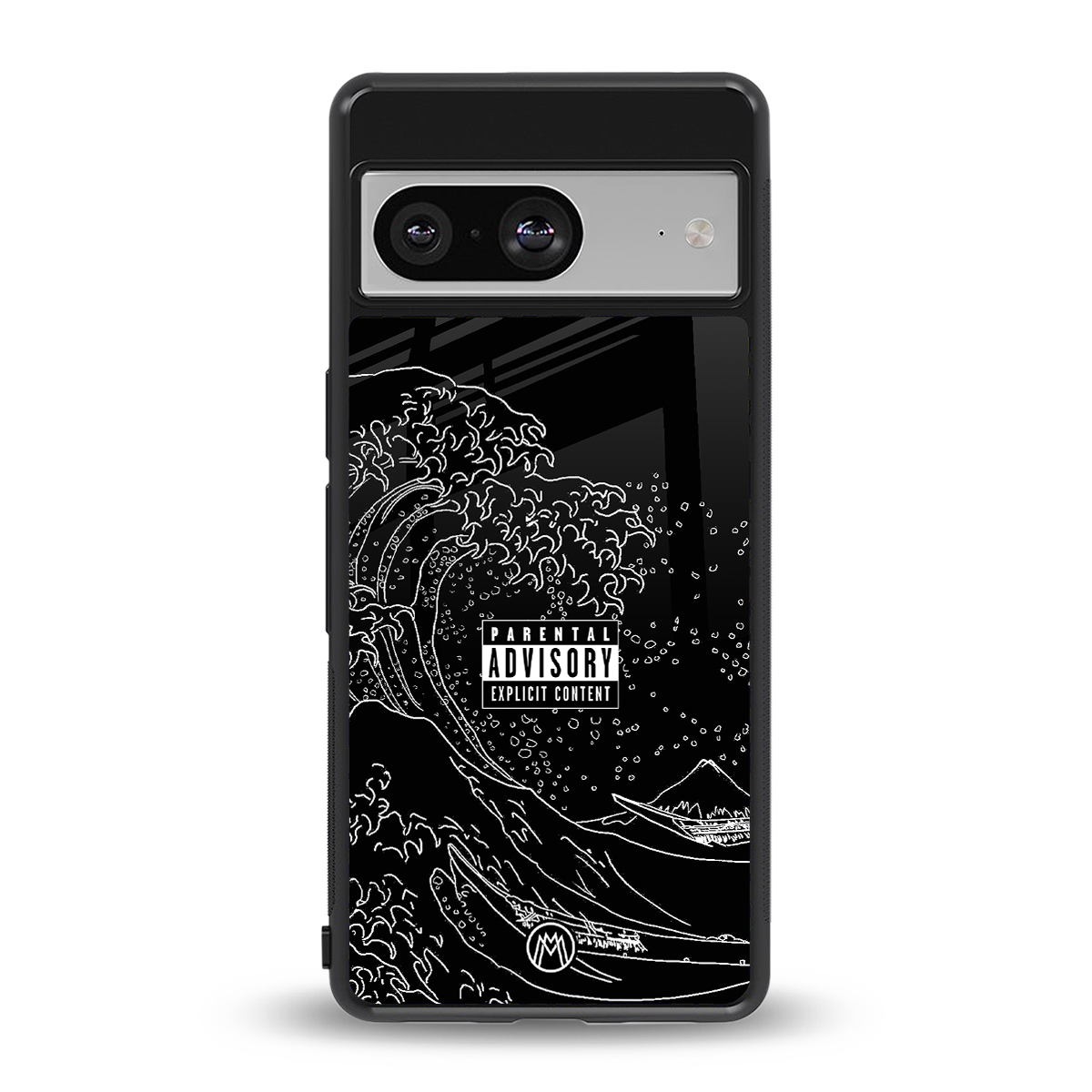 mono waves back phone cover | glass case for Google Pixel 8