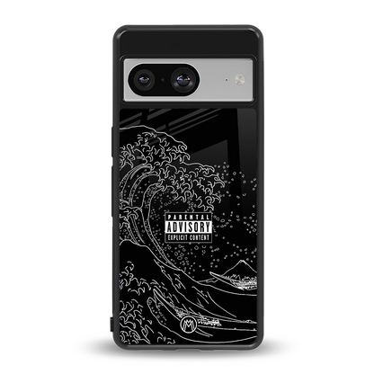 mono waves back phone cover | glass case for Google Pixel 8