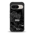 mono waves back phone cover | glass case for google pixel 9