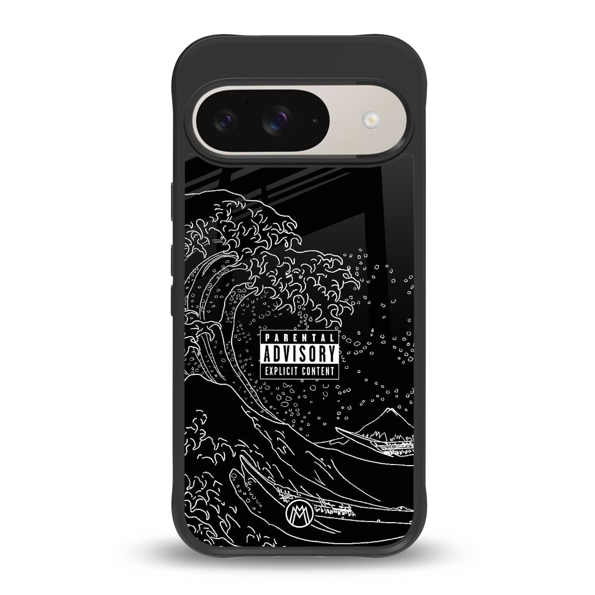 mono waves back phone cover | glass case for google pixel 9