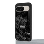 mono waves back phone cover | glass case for google pixel 9
