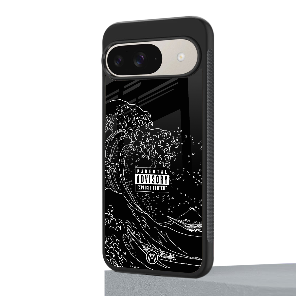 mono waves back phone cover | glass case for google pixel 9