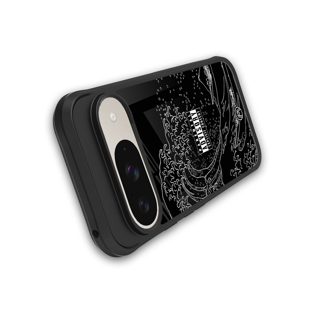 mono waves back phone cover | glass case for google pixel 9