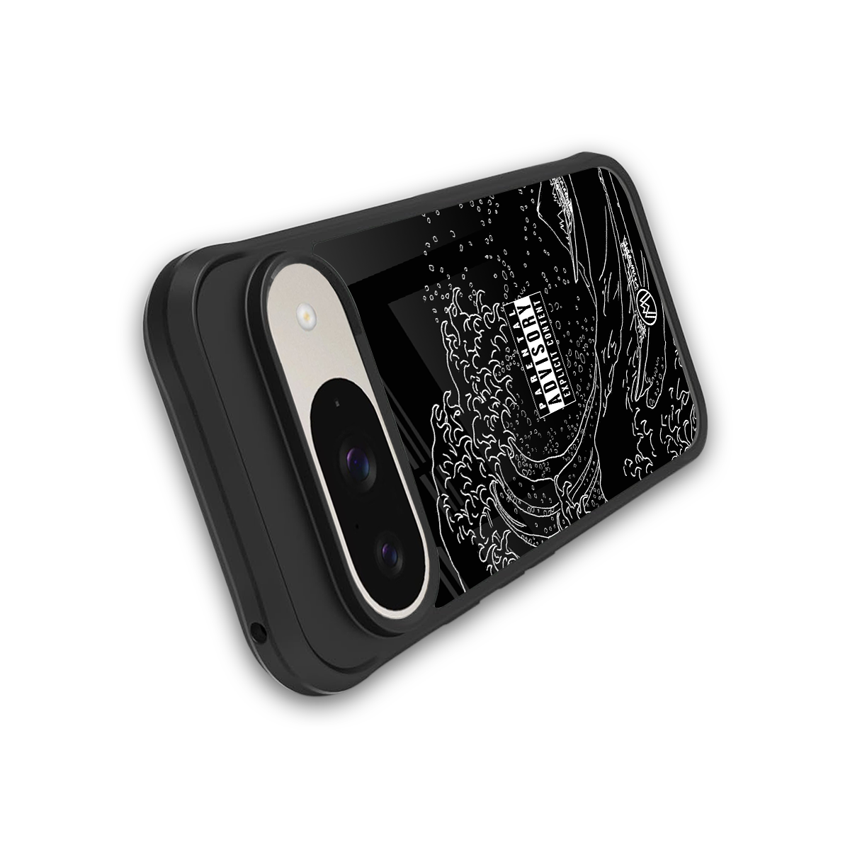 mono waves back phone cover | glass case for google pixel 9