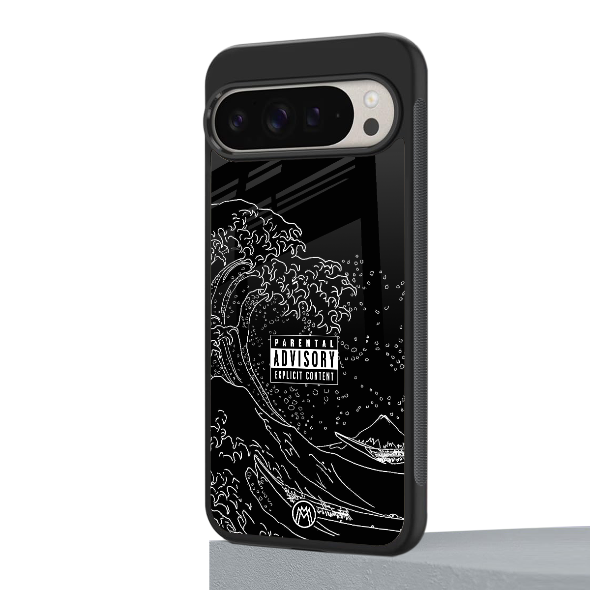 mono waves back phone cover | glass case for google pixel 9 pro xl