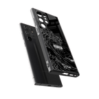 mono waves back phone cover | glass case for samsung galaxy s23 ultra