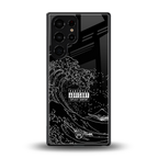 mono waves back phone cover | glass case for samsung galaxy s25 ultra