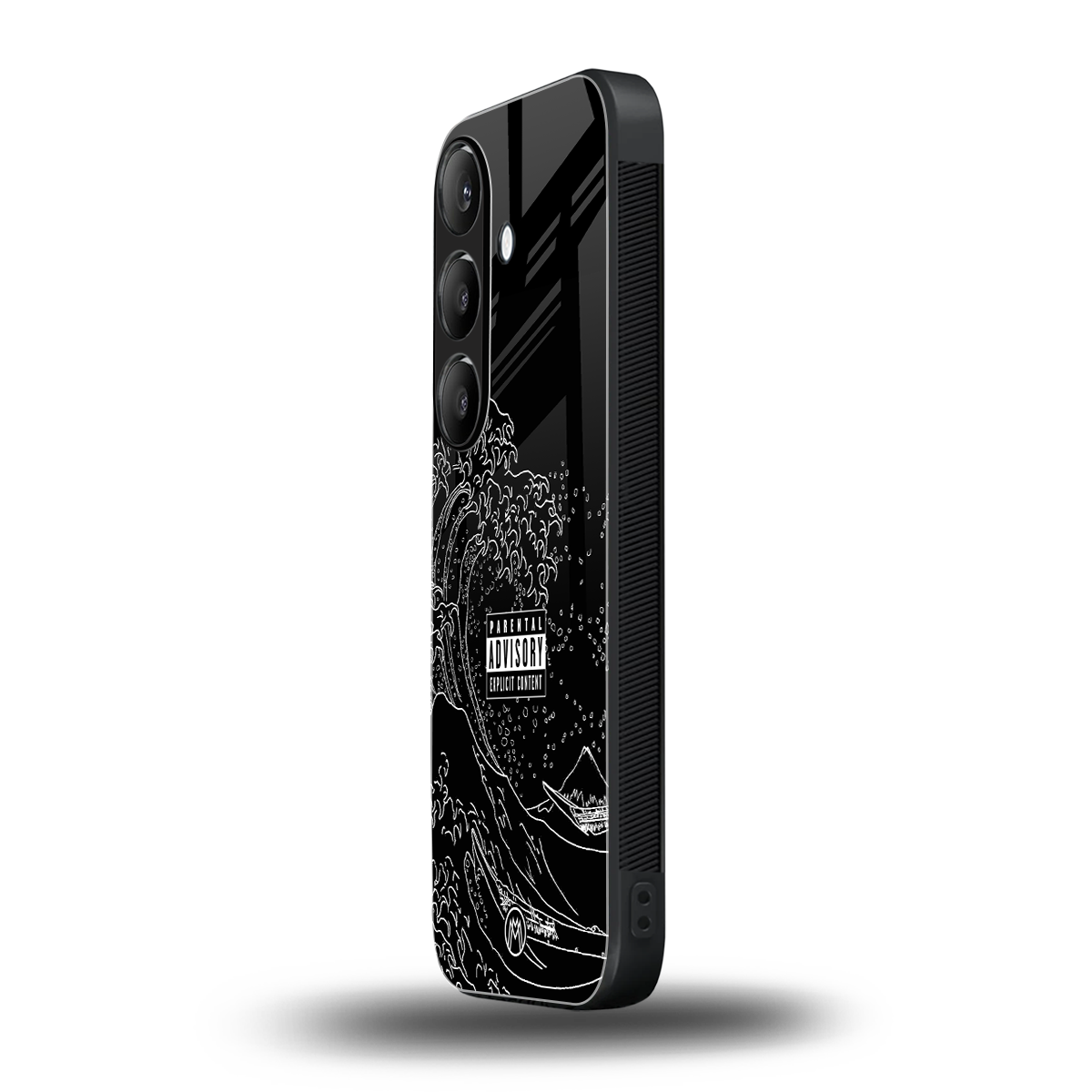 mono waves back phone cover | glass case for samsung galaxy s23 plus