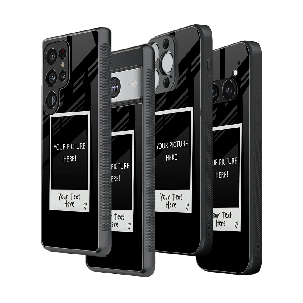 Polaroid Personalised Glass Phone Case