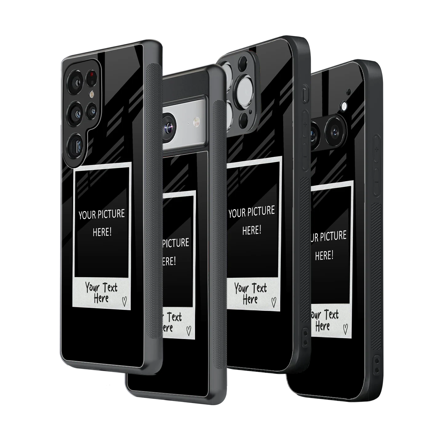 Polaroid Personalised Glass Phone Case