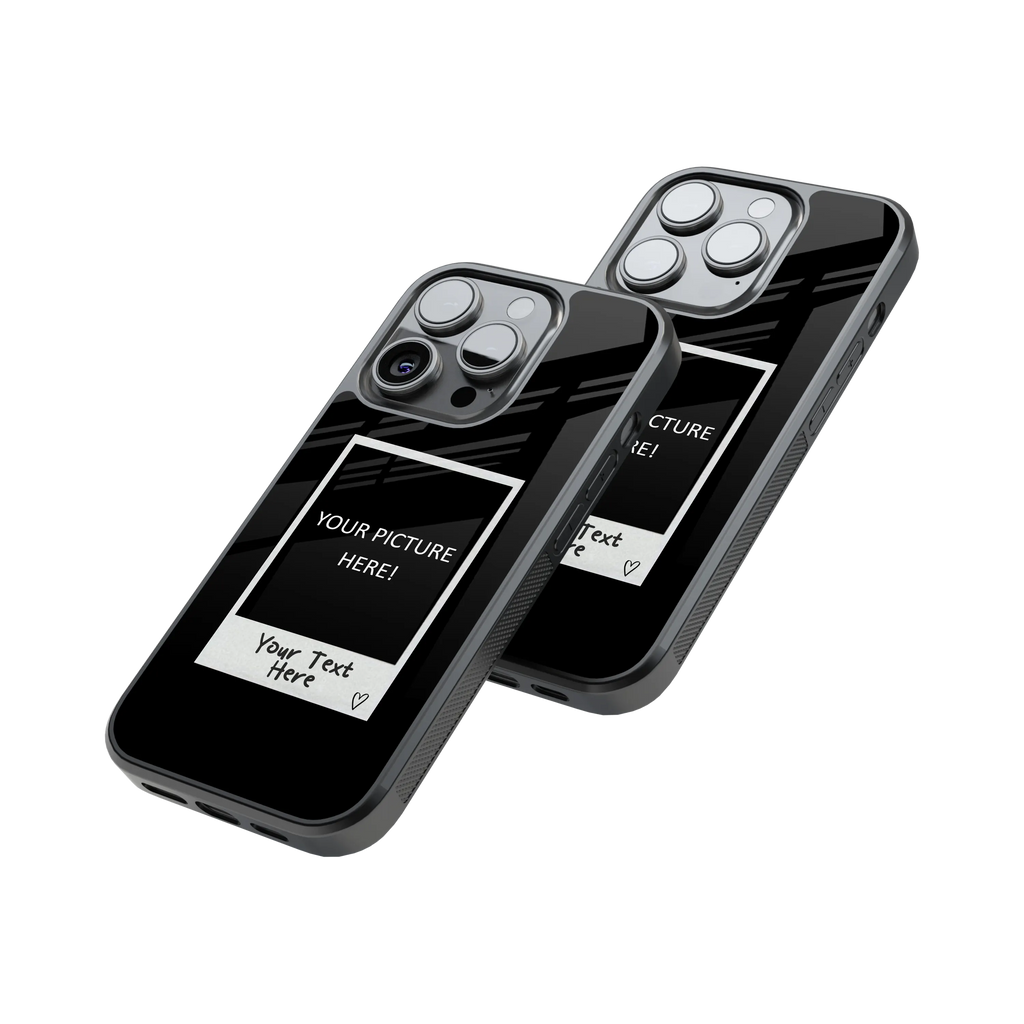 Polaroid Personalised Glass Phone Case