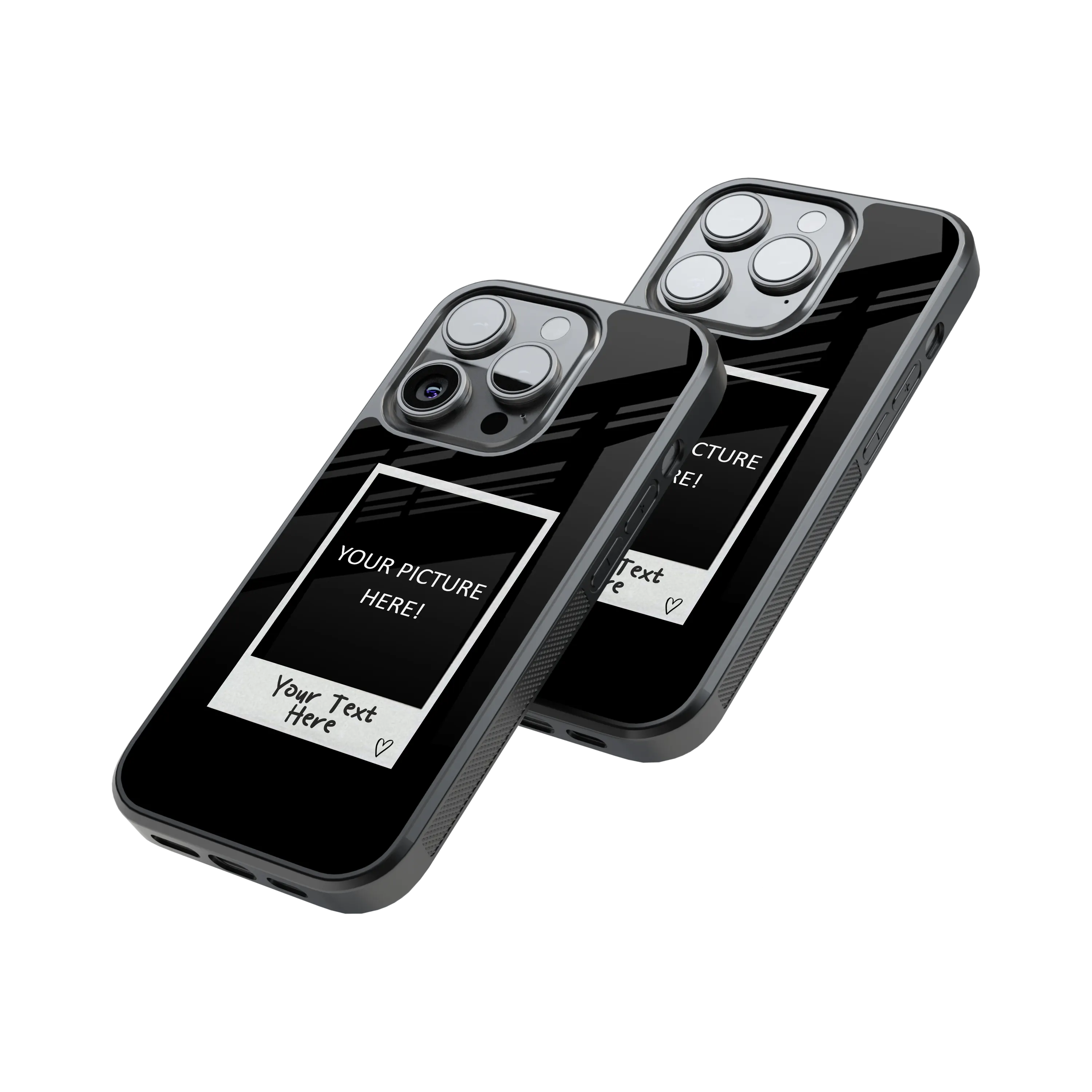 Polaroid Personalised Glass Phone Case