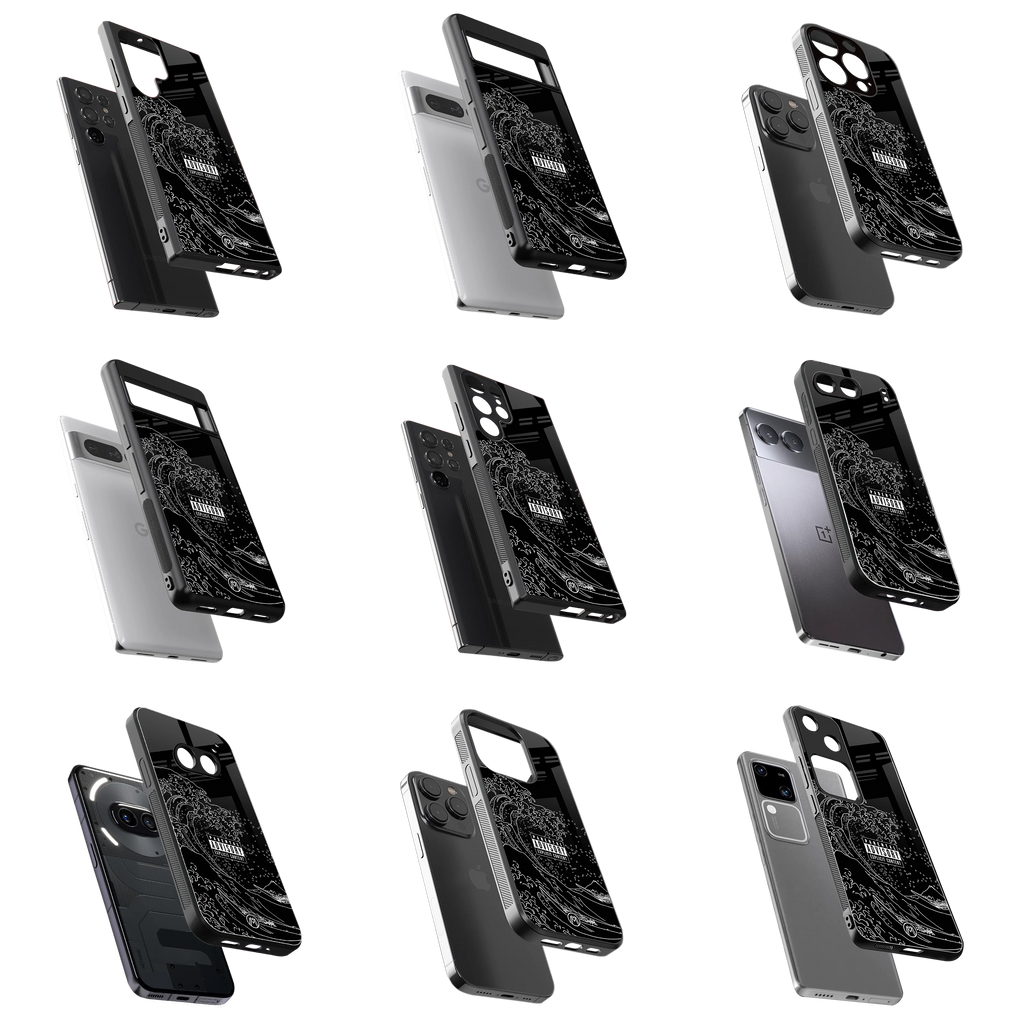 Durable Glass Back Mobile Case for iPhone, Samsung, OnePlus, Google Pixel, Redmi, Vivo, Oppo