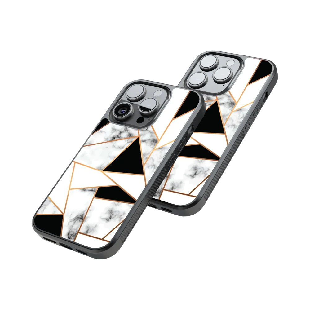 Protective Glass Back Phone Case Compatible with iPhone, Samsung, OnePlus, Pixel & More