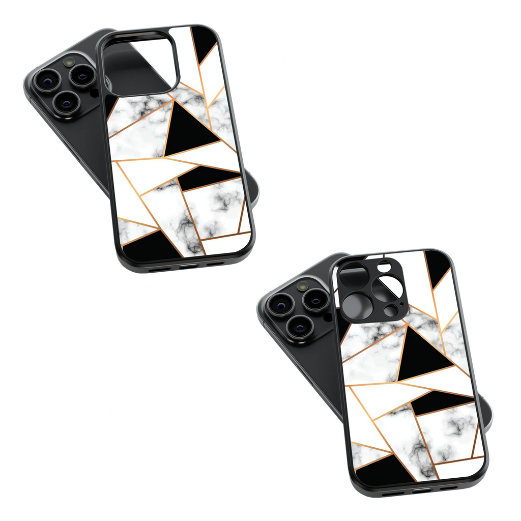 Trendy Glass Back Mobile Case for iPhone, Samsung, Redmi, OnePlus, Google Pixel, Motorola