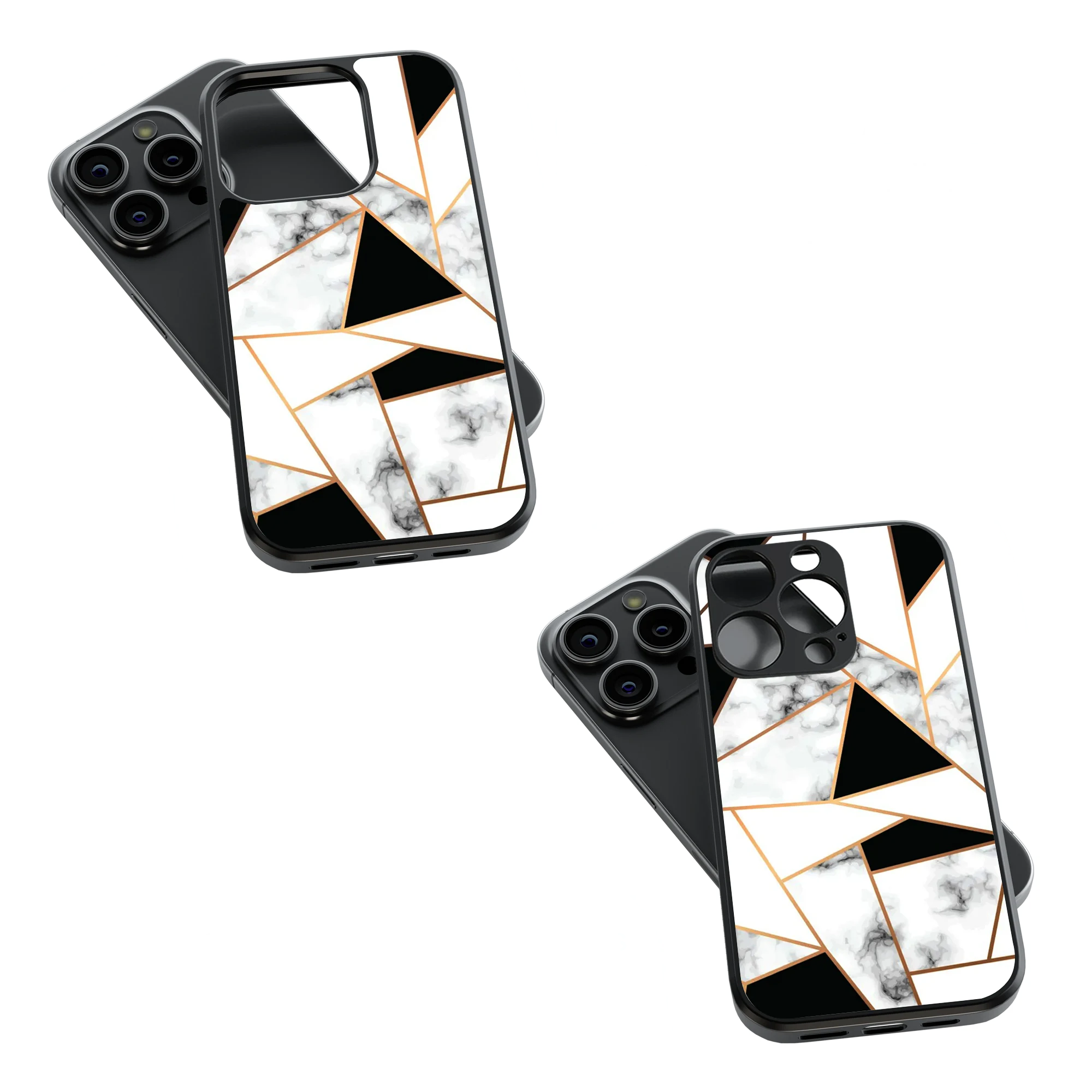 Trendy Glass Back Mobile Case for iPhone, Samsung, Redmi, OnePlus, Google Pixel, Motorola