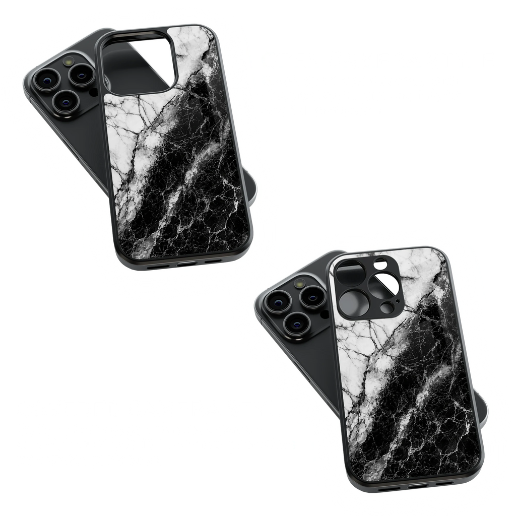 Trendy Glass Back Mobile Case for iPhone, Samsung, Redmi, OnePlus, Google Pixel, Motorola