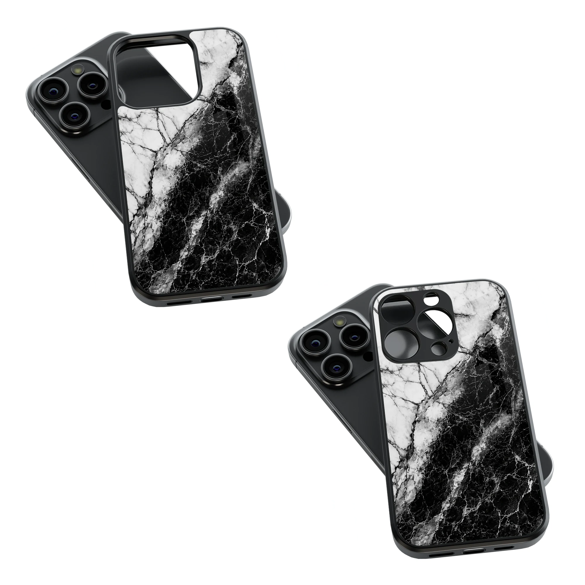Trendy Glass Back Mobile Case for iPhone, Samsung, Redmi, OnePlus, Google Pixel, Motorola